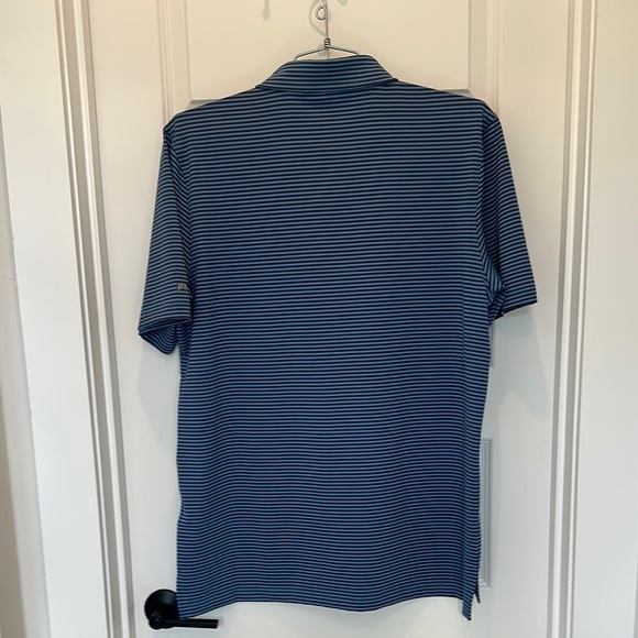 Southern Point Men's Blue Striped Performance Polo Shirt - Picture 3 of 8